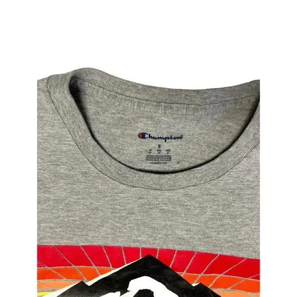CHAMPION  Mens T Shirt Logo Short Sleeve Color -Grey Size S - Picture 3 of 4